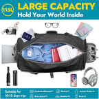 Canway 115L Travel Duffel Bag, Foldable Weekender Bag - Image 3