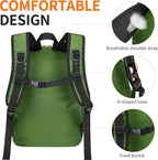 Small Hiking Daypack, 15L Water-Resistant Hiking Backpack Packable Lightweight - Image 6