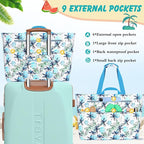 Extra Large Beach Bags for Women, Waterproof Sandproof Beach Tote Bag Zipper - Image 6