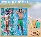 2 Pack Lightweight Thin Beach Towel Oversized 71"x32" Big Extra Large - Image 3