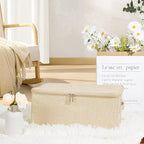 ANMINY 2PCS Storage Bins with Zipper Lids 13 Qt Lidded Fabric Storage Boxes - Image 7