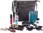 Crossbody Sling Bag for Women Small Real Leather Purse Vintage Travel Crossover - Image 7