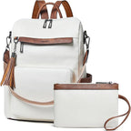 Shrrie Vegan Leather Laptop Backpack by Shrrie