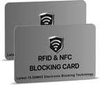 SaiTech IT 2 Pack RFID Blocking Cards, One Card Protects Entire Wallet Purse by SaiTechIT