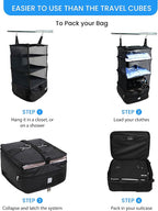 Grand Fusion Stow-N-Go Travel Luggage Organizer – Portable Hanging Travel - Image 7