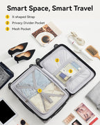 LUGGEX Luggage with Spinner Wheels, Polycarbonate Expandable Hard Shell Suitcase - Image 6