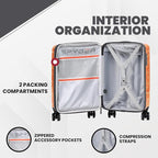 Spyder Matrix 25 Inch Medium Checked Luggage Expandable Hardside Upright - Image 4