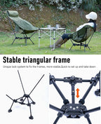 iClimb Ultralight Compact Camping Folding Beach Chair - Image 4