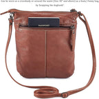 Crossbody Sling Bag for Women Small Real Leather Purse Vintage Travel Crossover - Image 5