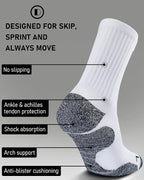 Elite Cushioned Compression Mid-crew Socks 4-Pack - Image 3