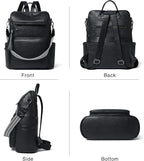 Shrrie Vegan Leather Laptop Backpack - Image 5