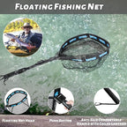 PLUSINNO Floating Fishing Net for Steelhead, Trout Fishing, Rubber Coated - Image 2