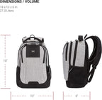 SwissGear Cecil 5505 Laptop Backpack, Heather Grey - Image 5