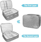 Electronics Travel Organizer, Large Double Layer Portable Waterproof Travel - Image 5