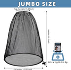 Oversized Mosquito Net 42 x 25 Inches Ultra Large Mosquito Head Net Face Neck - Image 2