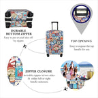 Explore Land Travel Luggage Cover Suitcase Protector Fits 23-26 Inch Case - Image 3