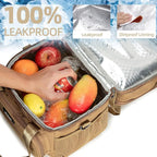 Weitars Lunch Box for Men Women Dual Compartment Lunch Box Heavy Duty Large - Image 6