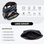Crossbody Purse for Women, Lightweight Medium Crossbody Bag Soft Leather - Image 5