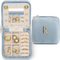 Vlando Travel Jewelry Box for Girls Women, Initial Jewelry Organizer Box Travel by VLANDO