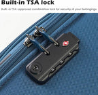 Coolife Luggage 4 Piece Set Suitcase Spinner TSA Lock Softshell lightweight - Image 2