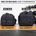 Serious Steel Fitness Heavy Duty 1000D Nylon Duffel Gym Bag - Image 6