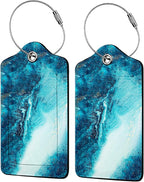 Abstract Ocean Texture Luggage Tags by Unknown