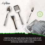 Life2Go 12 Piece Camp Cooking Utensil Set & Outdoor Kitchen Gear Cookware Kit - Image 4