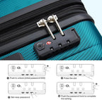 Hanke Expandable Hardshell Luggage Sets 3 piece Carry On Luggage - Image 8