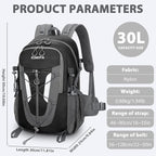 Hiking Backpack 30L Lightweight Travel Daypack Small Day Pack - Image 2