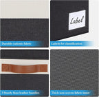 Extra Large Storage Bins with Lids, Foldable Fabric Storage Baskets with Lids - Image 6