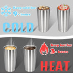 20 oz Tumbler with lid Double Wall Vacuum Insulated Tumblers Stainless Steel - Image 4