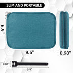 Electronics Organizer, Travel Cable Organizer Bag, Water Resistant Double - Image 4