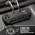 Coolife Luggage Suitcase Carry-on Hardside Travel Luggage TSA Lock Spinner - Image 5