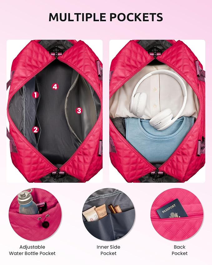 Birthday Gifts for 3 4 5 6 7 8 9 10 11 12 13 Year Old Girls-Initial Travel Bag - Image 6