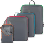 Compression Packing Cubes Travel, 4 Set/6 Set Packing Cubes by BLISSFORD