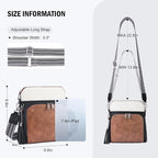 Crossbody Purse for Women, Lightweight Medium Crossbody Bag Soft Leather - Image 4