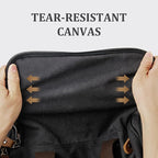 Gonex Canvas Duffle Bag for Travel 60L Expandable Duffel Weekend Overnight Bag - Image 4