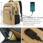 Laptop Backpack, Business Travel Anti Theft Slim Durable Laptops Backpack - Image 3