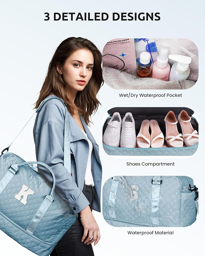 Gifts for Teen Girls-Initial Duffle Bag - Image 7