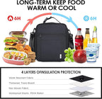 NOL Nylon Waterproof Kids Lunch Bag, Insulated Lunch Bag, Lunch box Cooler - Image 4