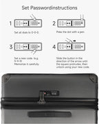 LUGGEX Luggage with Spinner Wheels, Polycarbonate Expandable Hard Shell Suitcase - Image 7