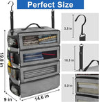 Suitcase Organizer, Travel Luggage Organizer Portable Hanging Travel Shelves - Image 4