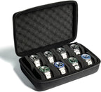 8 slots Watch Case, hard watch storage case, hard watch box, padded case by AUKURA