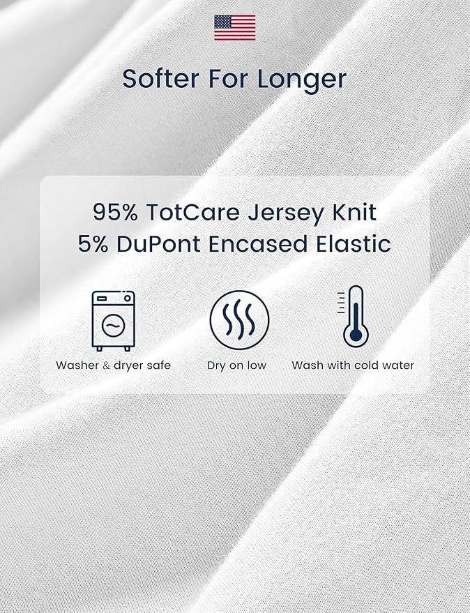 TotAha Premium Stretchy Space Crib Sheets-Hypoallergenic, Silky Comfort - Image 5