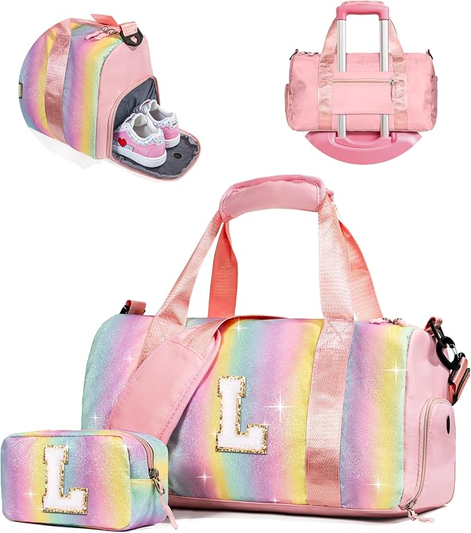 Gifts for 4 5 6 7 8 9 10 Year Old Girls-Girl Gym Bag by Vogewood