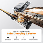 USB C Cable 6.6ft 100W Right Angle Fast Charging Cord, Nylon Braided USB 2.0 - Image 8