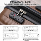 Hanke 20 Inch Expandable Carry on Luggage 22x14x9 Airline Approved Lightweight - Image 8