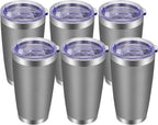VEGOND 20oz Tumbler with Lid and Straw Stainless Steel Tumbler Cup Bulk Vacuum by VEGOND