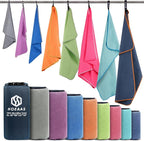 HOEAAS 2 Pack Microfiber Camping Towels, Quick Dry Towel, Super Absorbent Ultra by HOEAAS