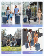 LIGHT FLIGHT Luggage Sets, 3 Piece Durable Suitcase Set - Image 8